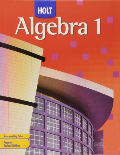 Product Cover Holt Algebra 1: Student Edition 2007