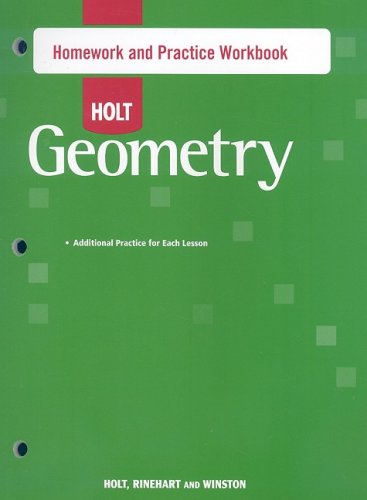 Product Cover Holt Geometry: Homework and Practice Workbook