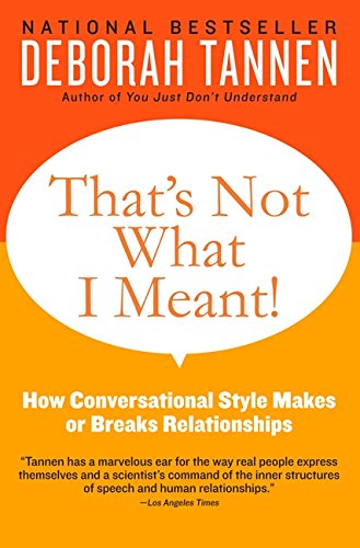 Product Cover That's Not What I Meant!: How Conversational Style Makes or Breaks Relationships