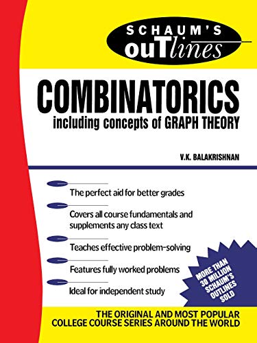Product Cover Schaum's Outline of Theory and Problems of Combinatorics including concepts of Graph Theory