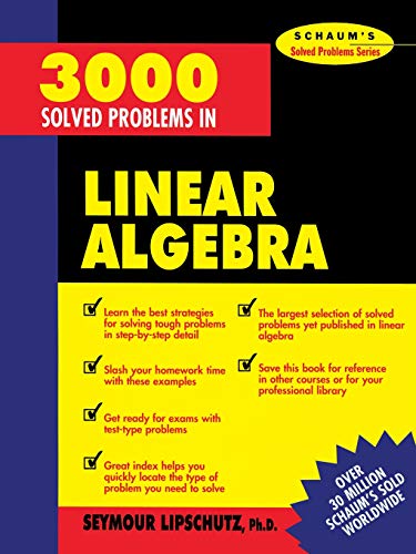 Product Cover 3,000 Solved Problems in Linear Algebra