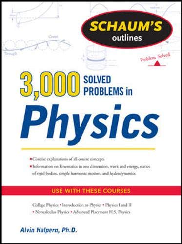 Product Cover Schaum's 3,000 Solved Problems in Physics (Schaum's Outlines)