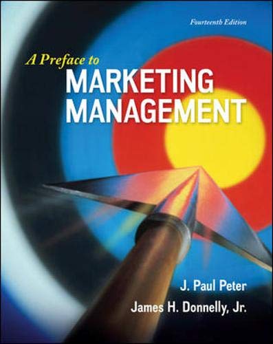 Product Cover A Preface to Marketing Management