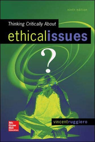 Product Cover Thinking Critically About Ethical Issues