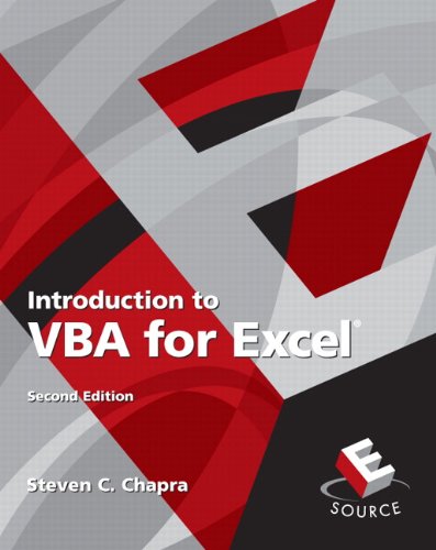 Product Cover Introduction to VBA for Excel (2nd Edition)