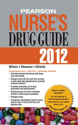 Product Cover Pearson Nurse's Drug Guide 2012 (Pearson Nurse's Drug Guide (Nurse Edition))