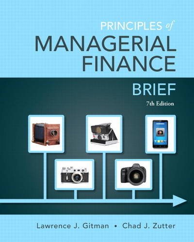 Product Cover Principles of Managerial Finance, Brief (7th Edition)- Standalone book (Pearson Series in Finance)