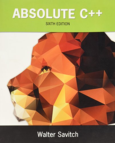 Product Cover Absolute C++ (6th Edition)
