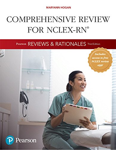 Product Cover Pearson Reviews & Rationales: Comprehensive Review for NCLEX-RN (3rd Edition) (Hogan, Pearson Reviews & Rationales Series)