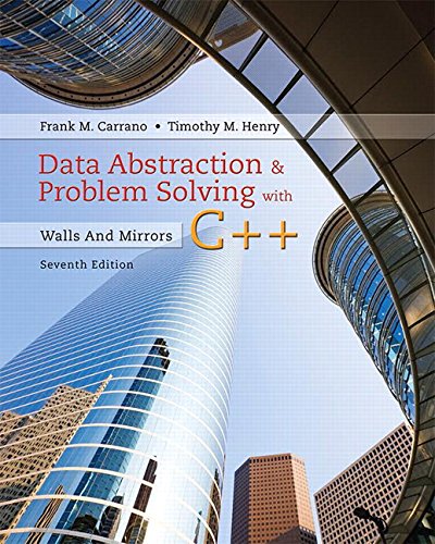 Product Cover Data Abstraction & Problem Solving with C++: Walls and Mirrors (7th Edition)