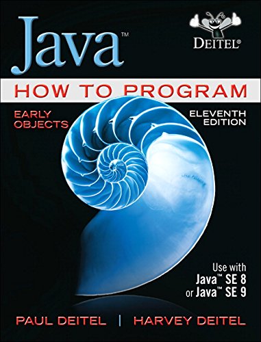 Product Cover Java How to Program, Early Objects (11th Edition) (Deitel: How to Program)
