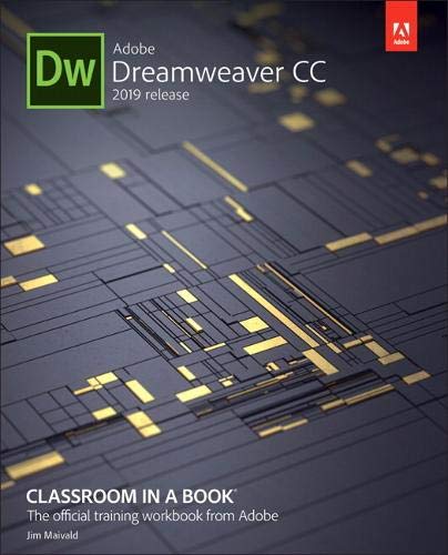 Product Cover Adobe Dreamweaver CC Classroom in a Book (2019 Release)