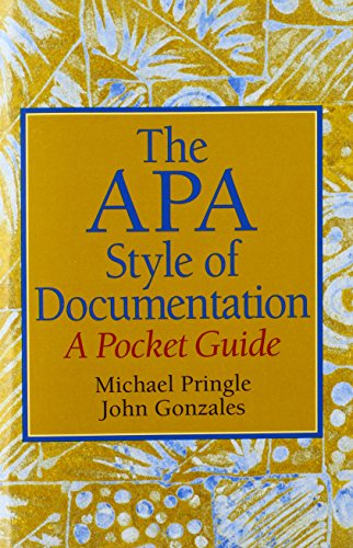 Product Cover The APA Style of Documentation: A Pocket Guide