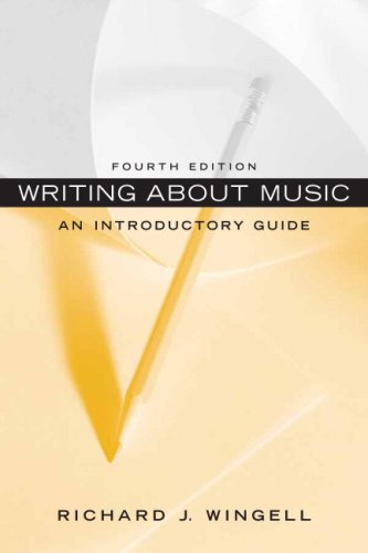 Product Cover Writing About Music: An Introductory Guide (4th Edition)