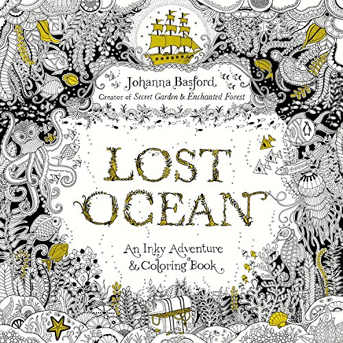 Product Cover Lost Ocean: An Inky Adventure and Coloring Book for Adults