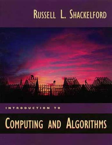 Product Cover Introduction to Computing and Algorithms