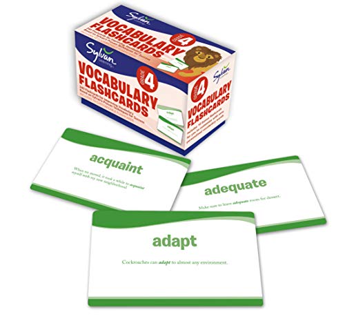 Product Cover 4th Grade Vocabulary Flashcards: 240 Flashcards for Improving Vocabulary Based on Sylvan's Proven Techniques for Success (Sylvan Language Arts Flashcards)