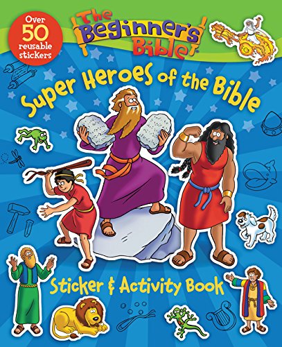 Product Cover The Beginner's Bible Super Heroes of the Bible Sticker and Activity Book