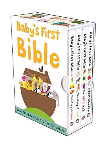 Product Cover Baby's First Bible Boxed Set: The Story of Moses, The Story of Jesus, Noah's Ark, and Adam and Eve (Bible Stories)