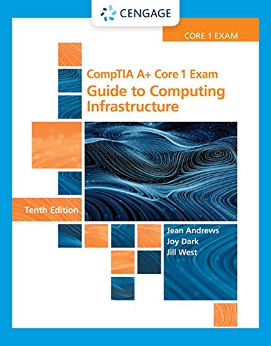 Product Cover CompTIA A+ Core 1 Exam: Guide to Computing Infrastructure (MindTap Course List)
