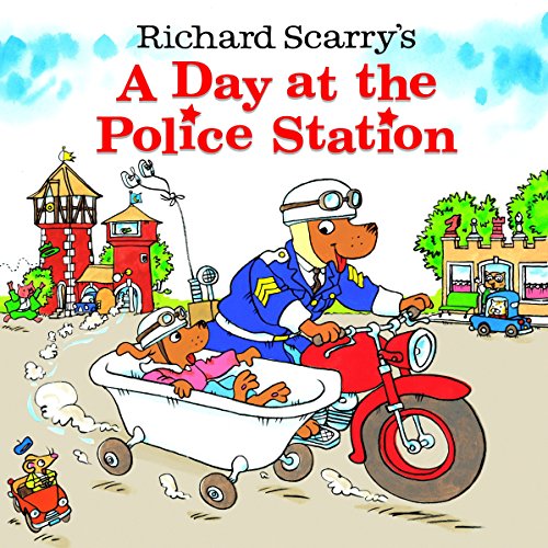 Product Cover Richard Scarry's A Day at the Police Station (Look-Look)