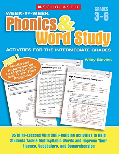 Product Cover Scholastic Week By Week Phonics and Word Study for the Intermediate Grades, Grades 3-6
