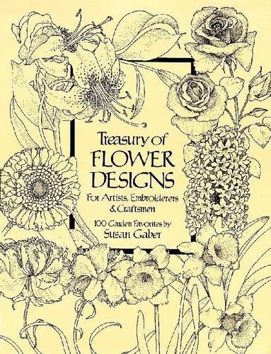 Product Cover Treasury of Flower Designs for Artists, Embroiderers and Craftsmen (Dover Pictorial Archive)