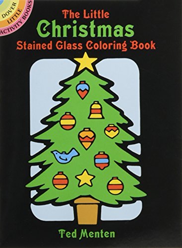 Product Cover The Little Christmas Stained Glass Coloring Book (Dover Stained Glass Coloring Book)