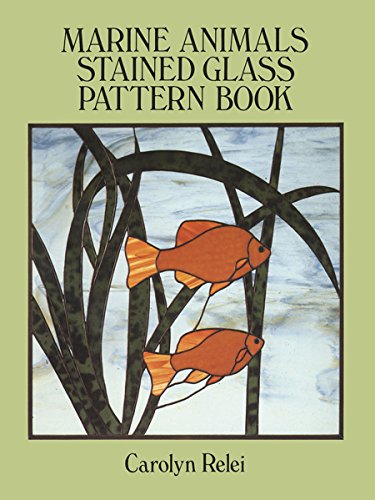 Product Cover Marine Animals Stained Glass Pattern Book (Dover Stained Glass Instruction)