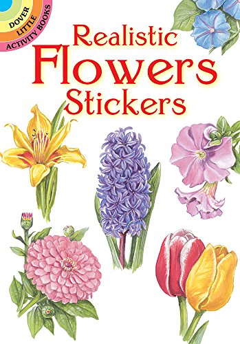 Product Cover Realistic Flowers Stickers (Dover Little Activity Books Stickers)