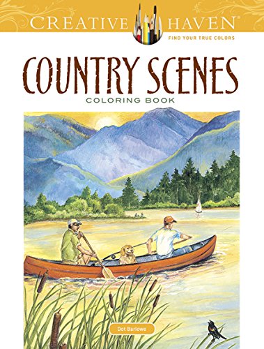 Product Cover Creative Haven Country Scenes Coloring Book (Creative Haven Coloring Books)