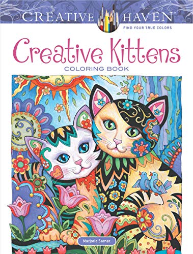 Product Cover Adult Coloring Creative Kittens Coloring Book (Creative Haven Coloring Books)