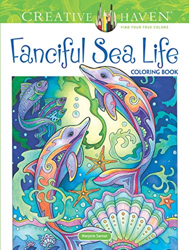 Product Cover Creative Haven Fanciful Sea Life Coloring Book (Adult Coloring)