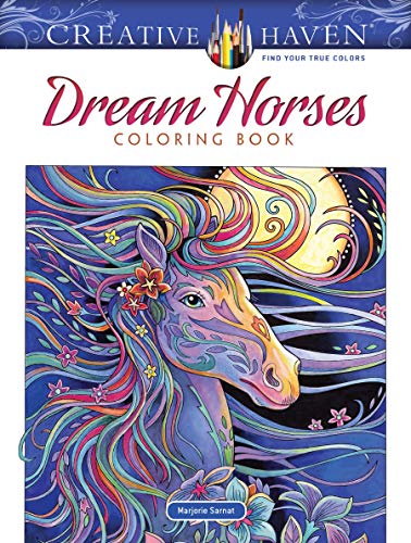 Product Cover Creative Haven Dream Horses Coloring Book (Creative Haven Coloring Books)