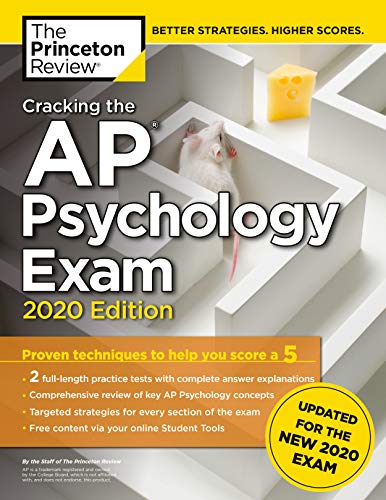 Product Cover Cracking the AP Psychology Exam, 2020 Edition: Practice Tests & Prep for the NEW 2020 Exam (College Test Preparation)