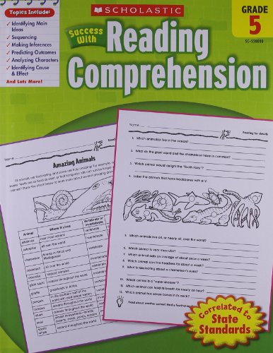 Product Cover Scholastic Success with Reading Comprehension, Grade 5