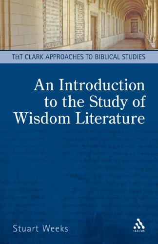 Product Cover An Introduction to the Study of Wisdom Literature (T&T Clark Approaches to Biblical Studies)