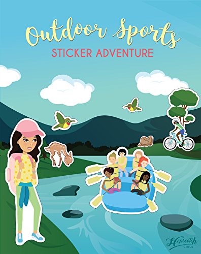 Product Cover Confidence-Building Sticker Book for Girls Ages 4-8 - Outdoor Sports Sticker Adventure