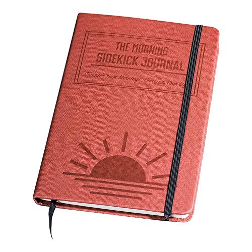 Product Cover The Morning Sidekick Journal - Morning Habit Tracker! Create Your Perfect Morning Routine. A Science Driven Daily Planner for Building Positive Life Habits. (Sunrise red.)