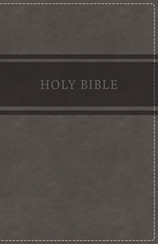 Product Cover KJV, Deluxe Gift Bible, Leathersoft, Gray, Red Letter Edition, Comfort Print: Holy Bible, King James Version