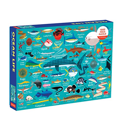 Product Cover Mudpuppy Ocean Life Puzzle, 1,000 Pieces, 27
