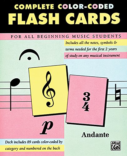 Product Cover Complete Color Coded Flash Cards for All Beginning Music Students