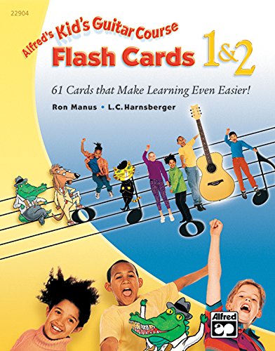 Product Cover Alfred's Kid's Guitar Course Flash Cards 1 & 2: 61 Cards That Make Learning Even Easier!, Flash Cards