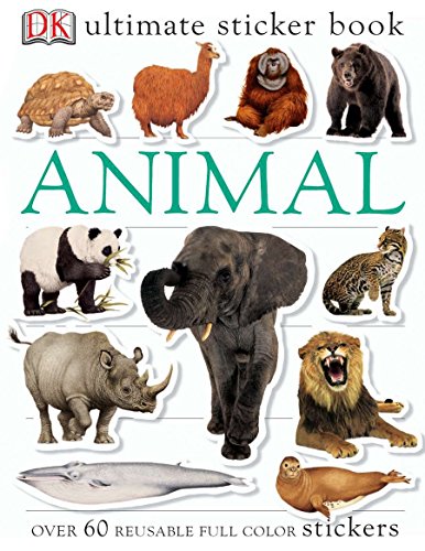 Product Cover Ultimate Sticker Book: Animal: Over 60 Reusable Full-Color Stickers