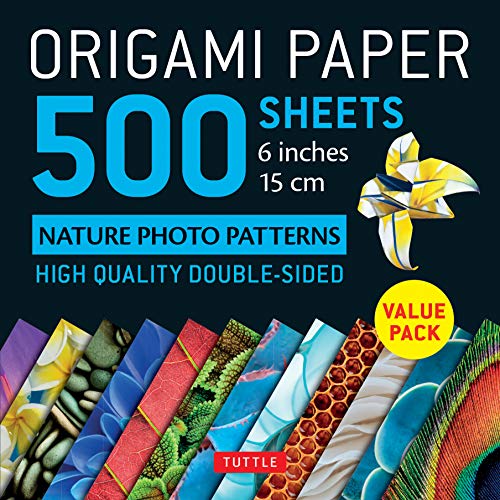 Product Cover Origami Paper 500 sheets Nature Photo Patterns 6