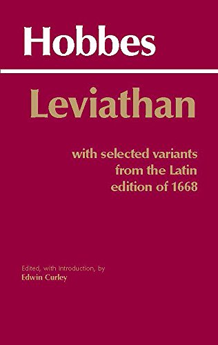 Product Cover Leviathan: With selected variants from the Latin edition of 1668 (Hackett Classics)