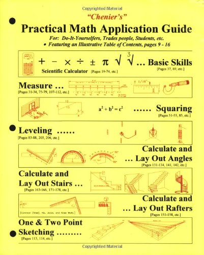 Product Cover Chenier's Practical Math Application Guide: For Do-it-yourselfers, Trades People, Students, Etc.