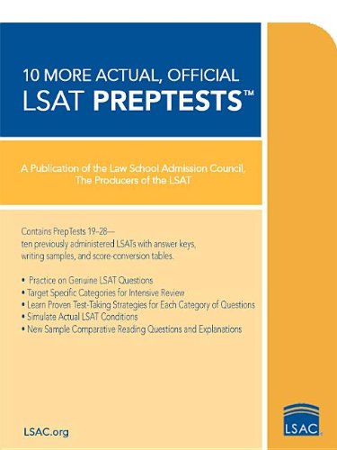 Product Cover 10 More, Actual Official LSAT PrepTests: (PrepTests 19-28) (Lsat Series)