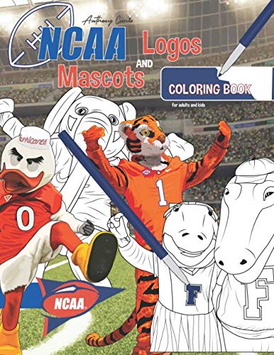Product Cover NCAA Mascots and Logos Coloring Book for Adults and Kids