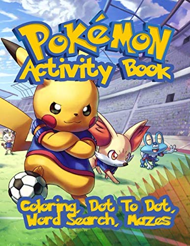 Product Cover Pokemon Activity Book: Coloring, Dot To Dot, Word Search, Mazes and More!